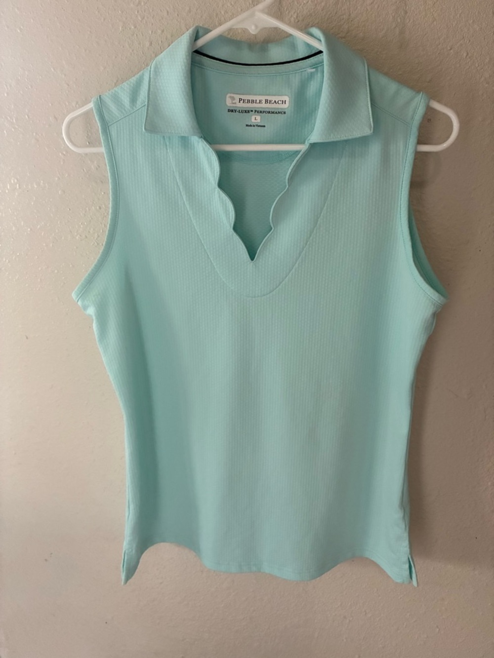 Pebble Beach Dry-Luxe Performance Sleeveless Golf Shirt
